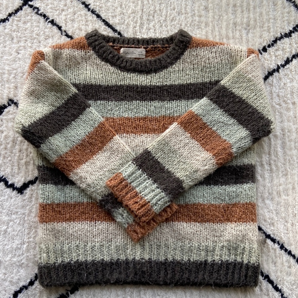 Rylee and Cru kids striped sweater